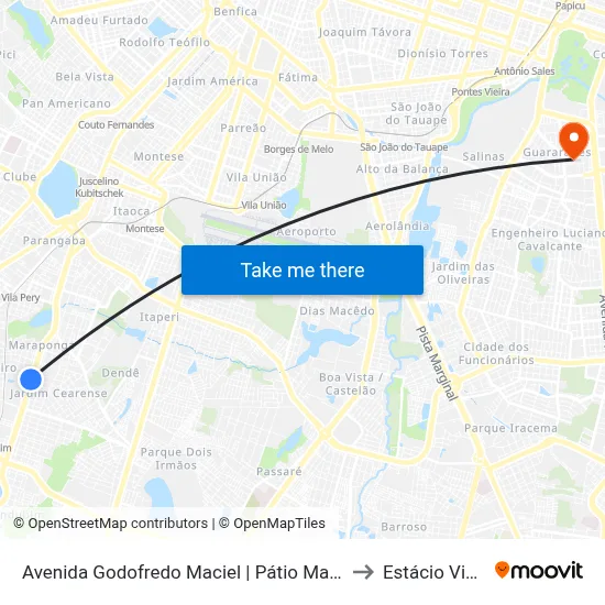 Avenida Godofredo Maciel | Pátio Maraponga - Maraponga to Estácio Via Corpvs map