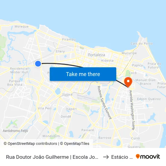 Rua Doutor João Guilherme | Escola José Bezerra De Menezes - Antônio Bezerra to Estácio Via Corpvs map