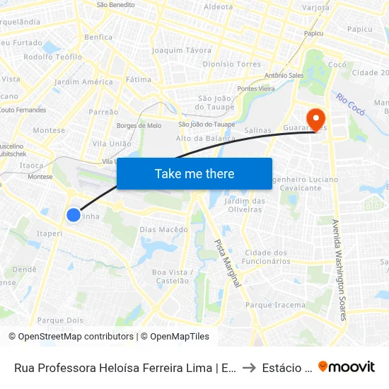 Rua Professora Heloísa Ferreira Lima | Escola Jáder Moreira De Carvalho - Serrinha to Estácio Via Corpvs map