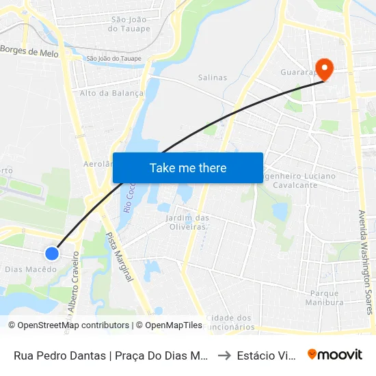 Rua Pedro Dantas | Praça Do Dias Macedo - Dias Macedo to Estácio Via Corpvs map