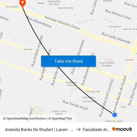 Avenida Barão De Studart | Lacen - Dionísio Torres to Faculdade Ari De Sá map