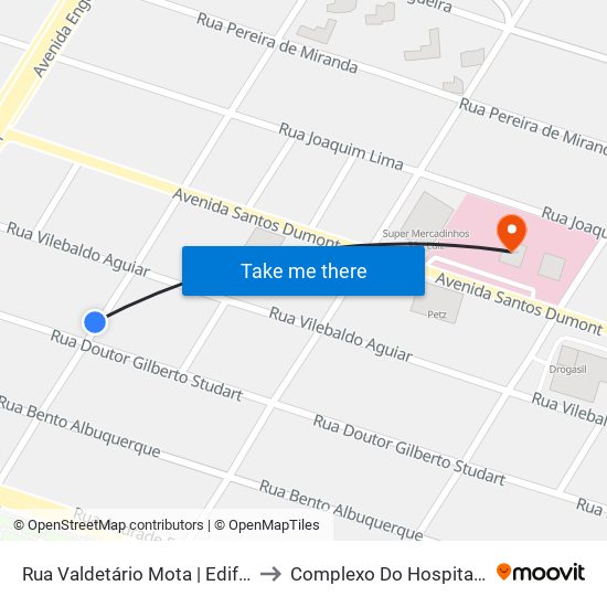 Rua Valdetário Mota | Edifício Ritz - Cocó to Complexo Do Hospital São Mateus map