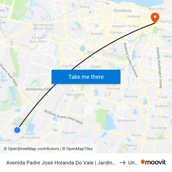 Avenida Padre José Holanda Do Vale | Jardins Da Serra - Luzardo Viana to Uninta map