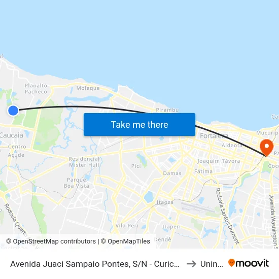 Avenida Juaci Sampaio Pontes, S/N - Curicaca to Uninta map