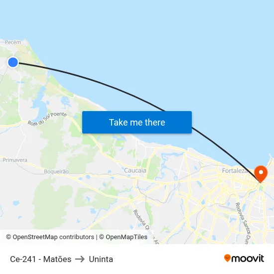 Ce-241 - Matões to Uninta map