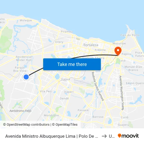 Avenida Ministro Albuquerque Lima | Polo De Lazer Do Conjunto Ceará - Conjunto Ceará II to Uninta map