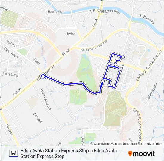 NORTH EXPRESS Bus Line Map
