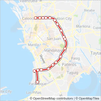 E Bus Line Map