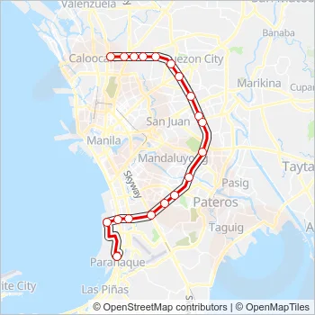 E Bus Line Map