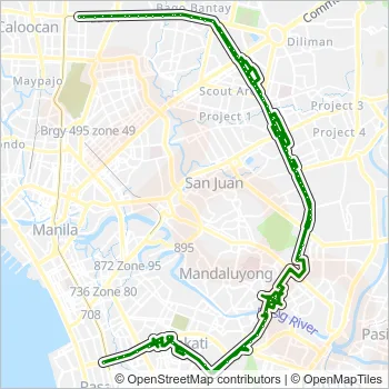 BUS Line Map