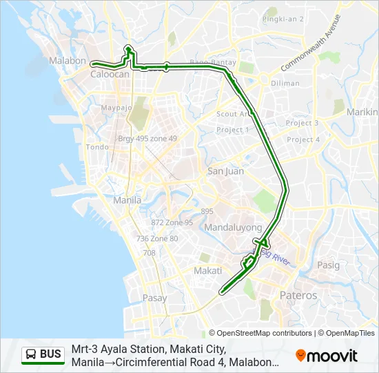 BUS Line Map