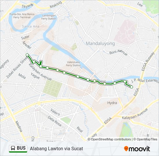 BUS Line Map