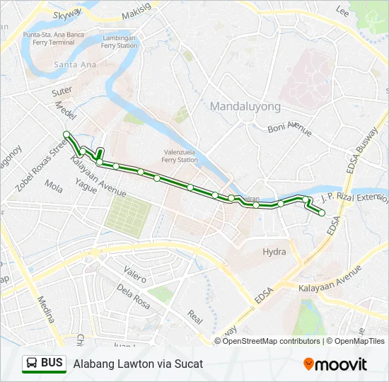 BUS Line Map