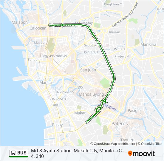 BUS Line Map