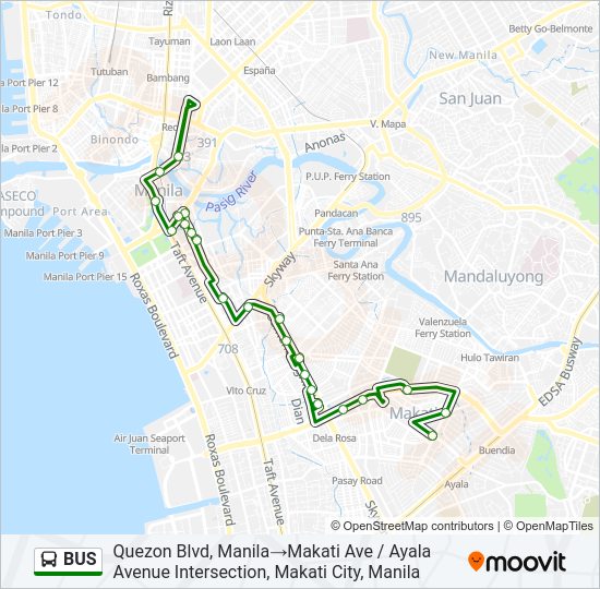 BUS Line Map