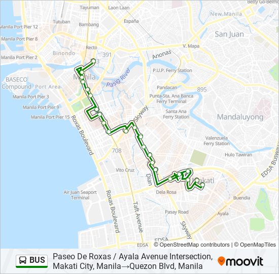 BUS Line Map