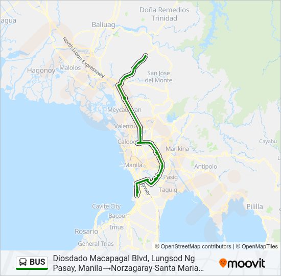 BUS Line Map