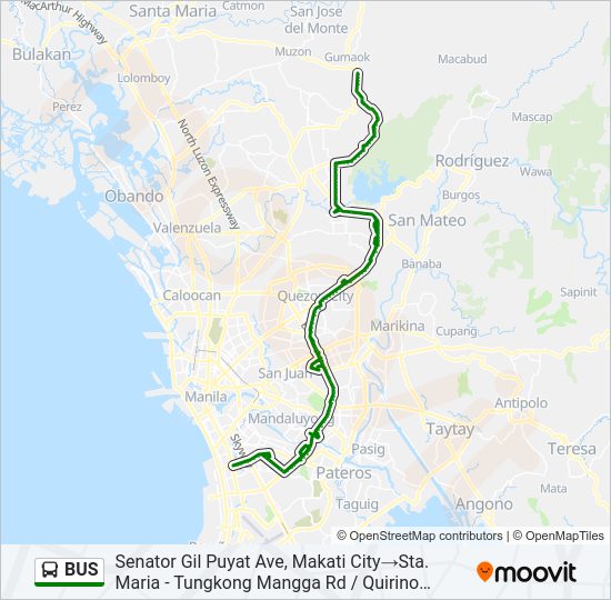 BUS Line Map