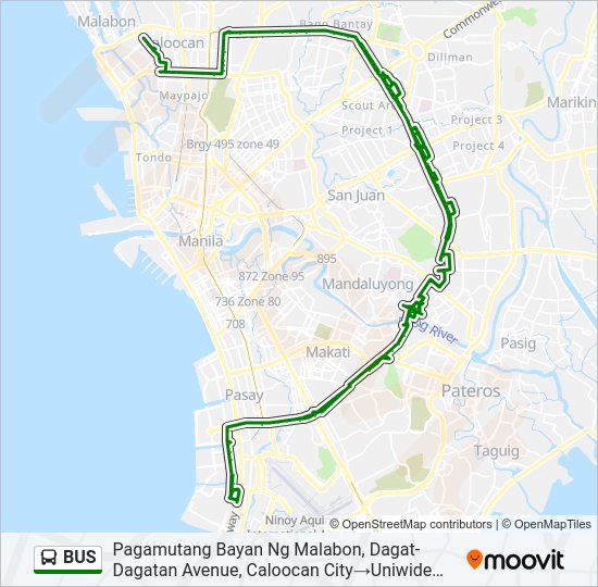 BUS Line Map