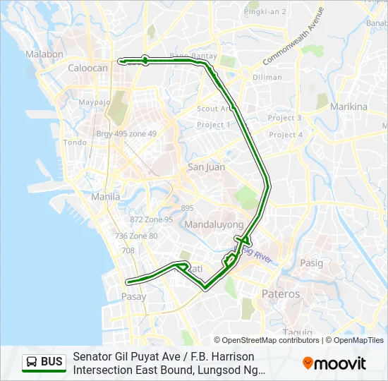 BUS Line Map