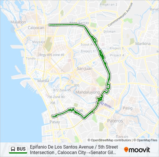 BUS Line Map