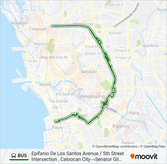 BUS Line Map