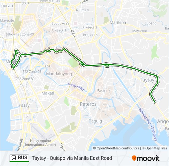 BUS Line Map