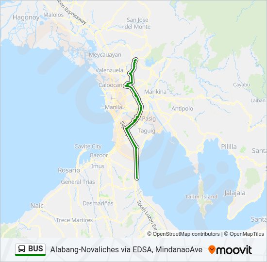 BUS Line Map