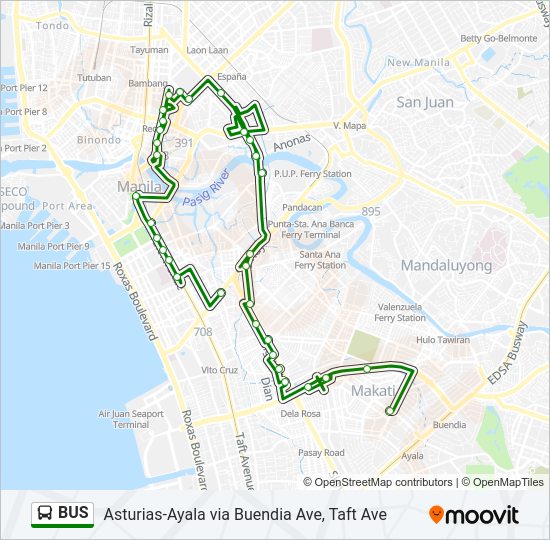BUS Line Map