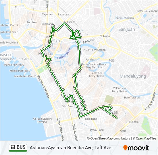 BUS Line Map