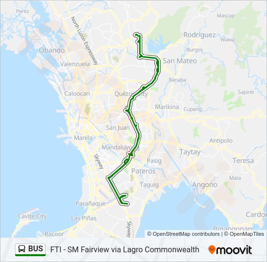 BUS Line Map