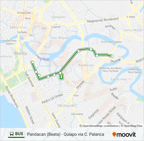 BUS Line Map