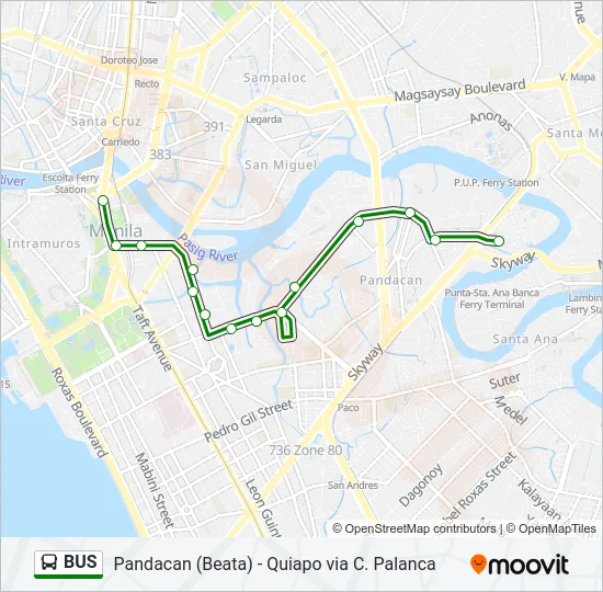 BUS Line Map