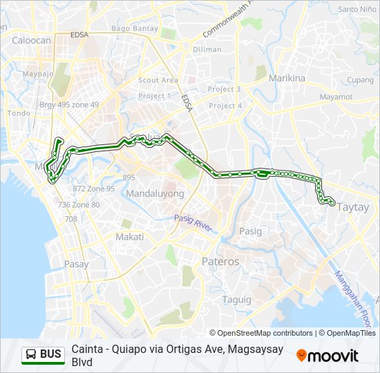 BUS Line Map