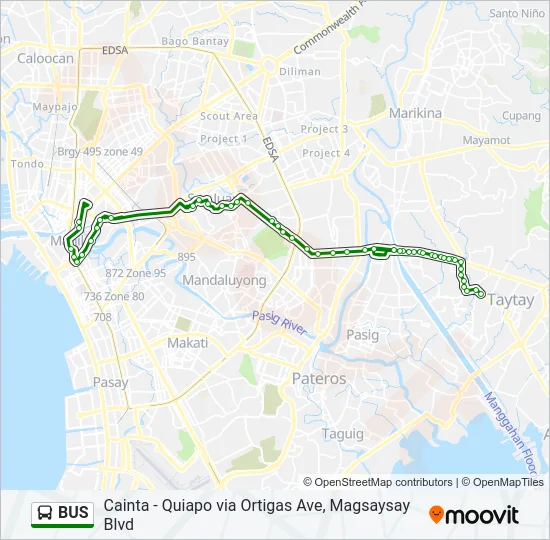 BUS Line Map