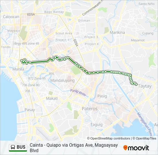 BUS Line Map