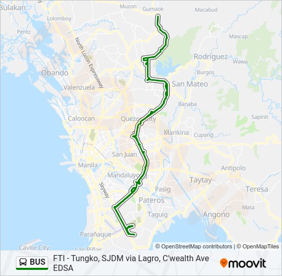 BUS Line Map