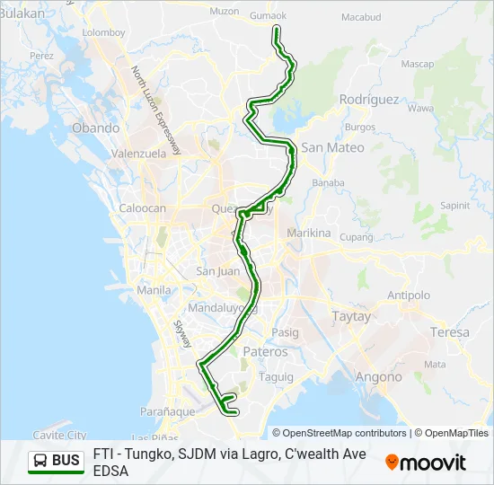 BUS Line Map