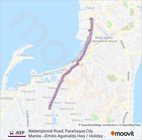 JEEP bus Line Map