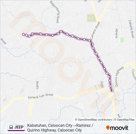 JEEP bus Line Map