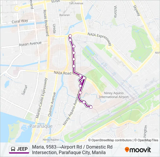 JEEP Bus Line Map