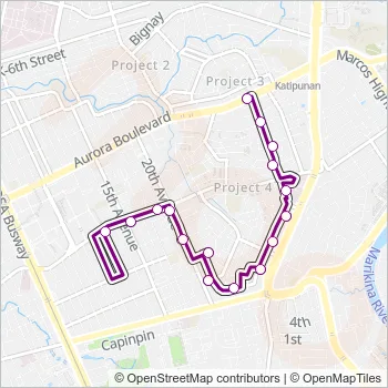 JEEP Bus Line Map