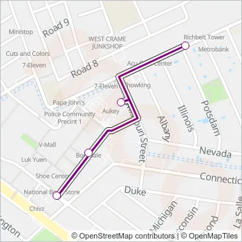 JEEP Bus Line Map