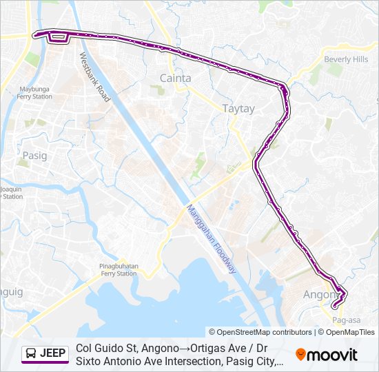 JEEP bus Line Map