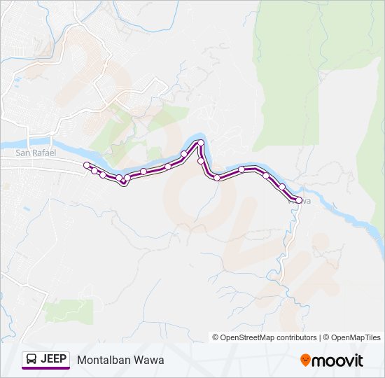 JEEP bus Line Map