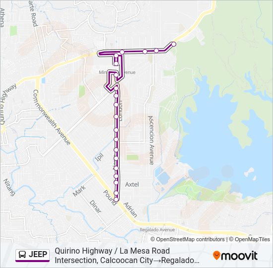 JEEP bus Line Map