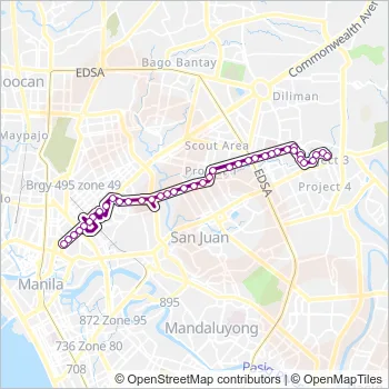 JEEP Bus Line Map
