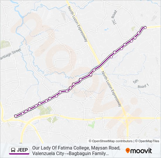 JEEP bus Line Map