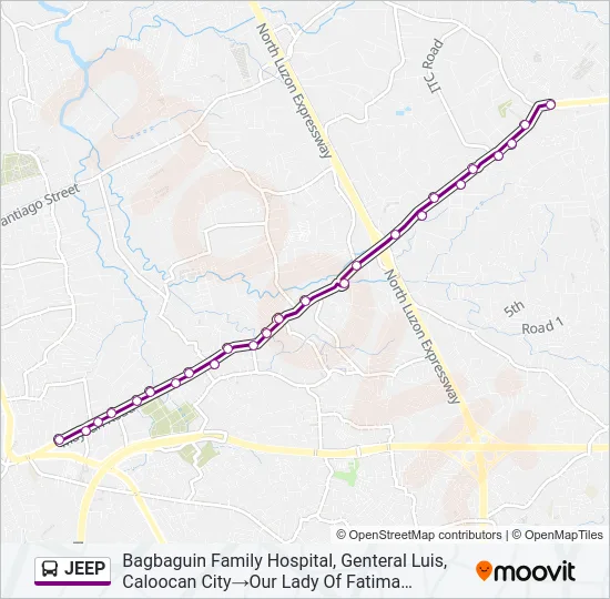 JEEP Bus Line Map