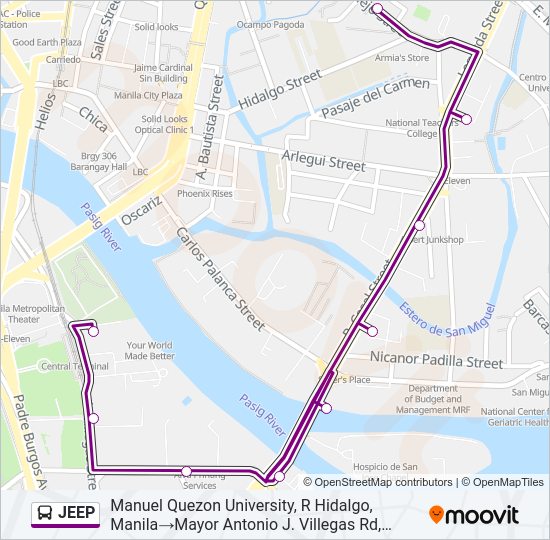 JEEP bus Line Map